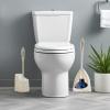 image:imageSuperio Toilet Brush with Lip and Plunger Set Bathroom Bowl Brush with Pan and Plunger Beige