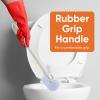 image:imageSuperio Toilet Brush with Lip and Plunger Set Bathroom Bowl Brush with Pan and Plunger Beige