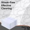 image:imageSuperio White Squeegee Cloths for CubanStyle Mop Israeli Spunja Cleaning Mop Towels  Kitchen Bathroom Tiles Stone Parquet Wood Floor Wash 12