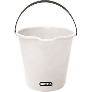 image:imageSuperio 4Pack Plastic Cleaning Bucket for Home 2 Gallon Pail for Mopping with Large Spout  Bucket for Floor Mopping Car Wash  Bowls for Camping FishingGray