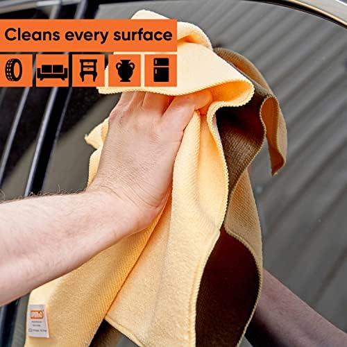 image:imageSuperio Microfiber Cleaning Cloths ColorCoded for Easy Organization UltraSoft Durable MultiPurpose Cloths for Bathroom Kitchen Windows Furniture Electronics PinkBlueYellowPinkblueyellow