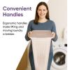 image:imageSuperio 2Pack Gradient Hamper with Lid  60L Modern Design Perforated Slim amp Sturdy Ergonomic Handles  CreamLaundry Hamper  45L