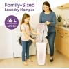 image:imageSuperio 2Pack Gradient Hamper with Lid  60L Modern Design Perforated Slim amp Sturdy Ergonomic Handles  CreamLaundry Hamper  45L