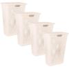 image:imageSuperio 2Pack Gradient Hamper with Lid  60L Modern Design Perforated Slim amp Sturdy Ergonomic Handles  CreamLaundry Hamper  45L