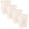 image:imageSuperio 2Pack Gradient Hamper with Lid  60L Modern Design Perforated Slim amp Sturdy Ergonomic Handles  CreamLaundry Hamper  60L