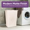 image:imageSuperio 2Pack Gradient Hamper with Lid  60L Modern Design Perforated Slim amp Sturdy Ergonomic Handles  CreamLaundry Hamper  60L