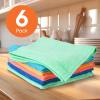 image:imageSuperio 2Pack Microfiber Cleaning Cloth for Cars Kitchen Cleaning Cloths 16 Micro Fiber Towels Bathroom Absorbent AllPurpose StreakFree lintFree Wash Cloths 2 Pink 2 Blue 2 Orange