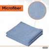 image:imageSuperio Blue Microfiber Cleaning Cloth for Car House Bathroom 16x16 Miracle Cloth Streak and Lint Free No Detergent All Purpose Cleaning Towel Washable Rag 2