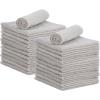 image:imageSuperio Cotton Terry Washcloths Grey Towels 100 Cotton Cleaning Cloth Rags Wash Clothes for Body and Face Spa Towels Multi Purpose 12x12 108 PackGrey