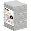image:imageSuperio Cotton Terry Washcloths Grey Towels 100 Cotton Cleaning Cloth Rags Wash Clothes for Body and Face Spa Towels Multi Purpose 12x12 108 PackGrey
