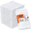image:imageSuperio Cotton Terry Washcloths Grey Towels 100 Cotton Cleaning Cloth Rags Wash Clothes for Body and Face Spa Towels Multi Purpose 12x12 108 PackWhite