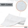 image:imageSuperio Cotton Terry Washcloths Grey Towels 100 Cotton Cleaning Cloth Rags Wash Clothes for Body and Face Spa Towels Multi Purpose 12x12 108 PackWhite
