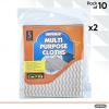 image:imageSuperio Handy Wipes for Kitchen MultiPurpose HeavyDuty Reusable Cleaning Cloth for House Bathroom and Office Disposable Dish Towel Grey 50 Pack