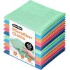 image:imageSuperio Microfiber Cleaning Cloths ColorCoded for Easy Organization UltraSoft Durable MultiPurpose Cloths for Bathroom Kitchen Windows Furniture Electronics Multi 72 Pack