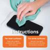 image:imageSuperio Microfiber Glass Cleaning Cloth Mirror amp Window Miracle Cloth Lint amp Streak Free Washable Large EcoFriendly for Electronics Cars Tv Screens GlassesGreenBlue