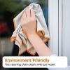 image:imageSuperio Microfiber Glass Mirror Window Cleaning Cloth for Car Windshield Lenses Tv Screen Electronics 14x16 Large Micro Fiber Lint amp Streak Free BlueGreen Just Water 8 Pack