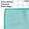 image:imageSuperio Microfiber Window Cleaning Cloth Mirror amp Glass Miracle Cloth Lint amp Streak Free Washable Large EcoFriendly for Cars Tv Screens Glasses Cleans with Plain Water 14x16 48 PackGreenBlue