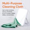 image:imageSuperio Microfiber Window Cleaning Cloth Mirror amp Glass Miracle Cloth Lint amp Streak Free Washable Large EcoFriendly for Cars Tv Screens Glasses Cleans with Plain Water 14x16 48 PackGreenBlue