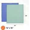 image:imageSuperio Microfiber Window Cleaning Cloth Mirror amp Glass Miracle Cloth Lint amp Streak Free Washable Large EcoFriendly for Cars Tv Screens Glasses Cleans with Plain Water 14x16 16 Pack
