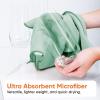 image:imageSuperio Microfiber Window Cleaning Cloth Mirror amp Glass Miracle Cloth Lint amp Streak Free Washable Large EcoFriendly for Cars Tv Screens Glasses Cleans with Plain Water 14x16 48 PackGreenBlue