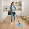 image:imageSuperio String Cotton Mop for Hardwood Floors SelfWringing HeavyDuty CommercialIndustrial Use with Aluminum Handle  BlueFull Mop  1 Pack