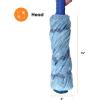 image:imageSuperio String Cotton Mop for Hardwood Floors SelfWringing HeavyDuty CommercialIndustrial Use with Aluminum Handle  BlueFull Mop  1 Pack