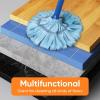 image:imageSuperio String Cotton Mop for Hardwood Floors SelfWringing HeavyDuty CommercialIndustrial Use with Aluminum Handle  BlueFull Mop  2 Pack