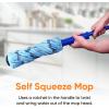 image:imageSuperio String Cotton Mop for Hardwood Floors SelfWringing HeavyDuty CommercialIndustrial Use with Aluminum Handle  BlueFull Mop  2 Pack