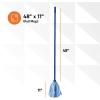 image:imageSuperio String Cotton Mop for Hardwood Floors SelfWringing HeavyDuty CommercialIndustrial Use with Aluminum Handle  BlueFull Mop