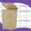image:imageSuperior Performance Inc Rattan Wicker Style Laundry Set Hamper and Basket Beige
