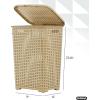 image:imageSuperior Performance Inc Rattan Wicker Style Laundry Set Hamper and Basket Beige