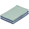 image:imageMicrofiber Glass and Mirror Cleaning Cloths4 Pack 14x16inch Large Blue  Green Towels  Window Windshield PC amp TV Screens Tablets Dishes Camera Lenses  no Lint or Streak no Detergen