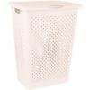 image:imageSuperio 2Pack Gradient Hamper with Lid  60L Modern Design Perforated Slim amp Sturdy Ergonomic Handles  CreamLaundry Hamper  60L