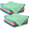 image:imageSuperio 2Pack Microfiber Cleaning Cloth for Cars Kitchen Cleaning Cloths 16 Micro Fiber Towels Bathroom Absorbent AllPurpose StreakFree lintFree Wash Cloths 2 Pink 2 Blue 2 Orange