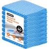 image:imageSuperio Handy Wipes for Kitchen  Blue Reusable MultiPurpose HeavyDuty Cleaning Cloth for House Bathroom and Office Disposable Dish Towel 40 Pack