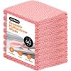 image:imageSuperio Handy Wipes for Kitchen  Red Reusable MultiPurpose HeavyDuty Cleaning Cloth for House Bathroom and Office Disposable Dish Towel 40 Pack
