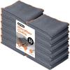 image:imageSuperio Microfiber Cleaning Cloth for Cars Kitchen Cleaning Rags for Housekeeping 16 Micro Fiber Towels for House Bathroom Absorbent AllPurpose StreakFree lintFree Wash Cloths Grey 30 Pack