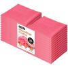 image:imageSuperio Microfiber Cleaning Cloths ColorCoded for Easy Organization UltraSoft Durable MultiPurpose Cloths for Bathroom Kitchen Windows Furniture Electronics Pink 24 Pack