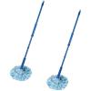 image:imageSuperio String Cotton Mop for Hardwood Floors SelfWringing HeavyDuty CommercialIndustrial Use with Aluminum Handle  BlueFull Mop  2 Pack