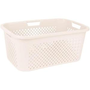 image:imageSuperio 2Pack Gradient Hamper with Lid  60L Modern Design Perforated Slim amp Sturdy Ergonomic Handles  CreamLaundry Basket