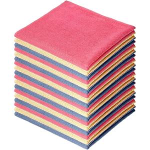 image:imageSuperio Microfiber Cleaning Cloth for Cars Kitchen Cleaning Rags for Housekeeping 12 Micro Fiber Towels for House Bathroom AllPurpose StreakFree lintFree Wash Cloths Multicolor 18 Pack