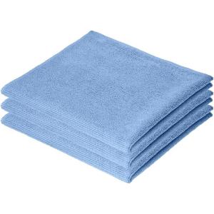 image:imageSuperio Microfiber Cleaning Cloths ColorCoded for Easy Organization UltraSoft Durable MultiPurpose Cloths for Bathroom Kitchen Windows Furniture Electronics Blue 3 Pack