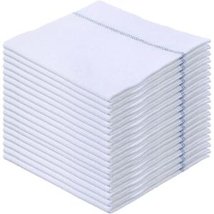 image:imageSuperio Squeegee Mopping Towel Floor Cloth White Cloth for Cuban Style Mop Israeli Sponga Kitchen Bathroom Cleaning Tile Stone Wood Floor Washing Drying Towel 18x24 18 Pack