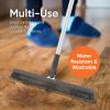 image:imageHorse Hair Upright Dust Broom  18 Swivel Kitchen Sweeper with Soft Bristles for Dog Hair Hardwood amp Tile Floors  Telescopic Handle Narrow Thin DesignSilicone