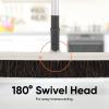 image:imageHorse Hair Upright Dust Broom  18 Swivel Kitchen Sweeper with Soft Bristles for Dog Hair Hardwood amp Tile Floors  Telescopic Handle Narrow Thin DesignHorsehair