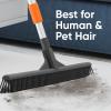 image:imageHorse Hair Upright Dust Broom  18 Swivel Kitchen Sweeper with Soft Bristles for Dog Hair Hardwood amp Tile Floors  Telescopic Handle Narrow Thin DesignSilicone