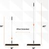 image:imageHorse Hair Upright Dust Broom  18 Swivel Kitchen Sweeper with Soft Bristles for Dog Hair Hardwood amp Tile Floors  Telescopic Handle Narrow Thin DesignHorsehair