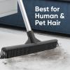 image:imageSuperio 16 Pet Hair Remover Silicone Broom  Carpet Rake for Fur Removal  Rug Rake to Fluff Carpet  for Dust on Hardwood Floor amp Tile  Rinse to CleanBroom with Dustpan