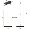 image:imageSuperio 18 Horse Hair Upright Broom with Telescopic Handle amp 16 Gray Dustpan with Comb Rubber Lip amp Clip  Narrow Thin Dust Broom for Dog Hair  Hardwood amp Tile Floor Cleaning Set  GrayGray