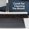 image:imageSuperio 18 Horse Hair Upright Broom with Telescopic Handle amp 16 Gray Dustpan with Comb Rubber Lip amp Clip  Narrow Thin Dust Broom for Dog Hair  Hardwood amp Tile Floor Cleaning Set  GrayGray